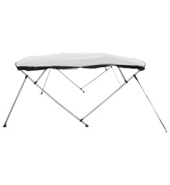 Toit bimini à 4 arceaux parois en maille 243x(185-198)x137 cm