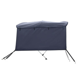 Toit bimini à 4 arceaux parois latérales 243x(200-213)x137 cm