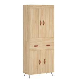 Buffet haut Chêne sonoma 69,5x34x180 cm Bois d'ingénierie