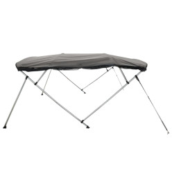 Toit bimini à 4 arceaux parois en maille 243x(170-182)x137 cm