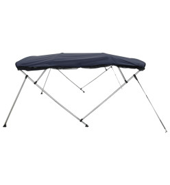 Toit bimini à 3 arceaux parois en maille 183x(185-198)x137 cm