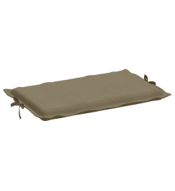 Coussin de chaise longue taupe mélangé 186x58x3 cm tissu