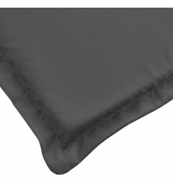 Coussins de chaise à dossier bas lot de 6 anthracite mélangé