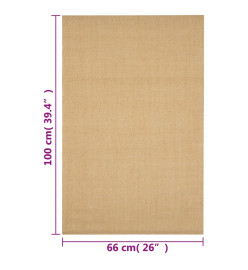 Tapis Sisal naturel 66x100 cm