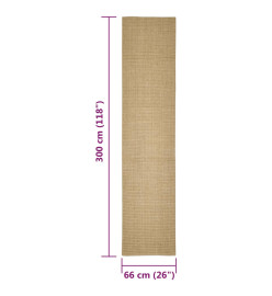 Tapis en sisal pour griffoir 66x300 cm