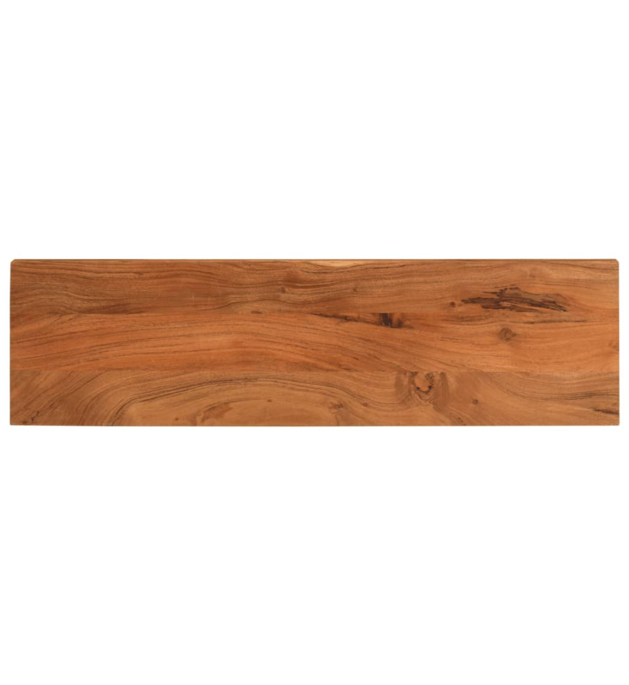 Dessus de table 120x40x2,5cm rectangulaire bois massif d'acacia