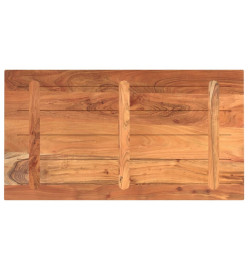 Dessus de table 100x50x3,8cm rectangulaire bois massif d'acacia