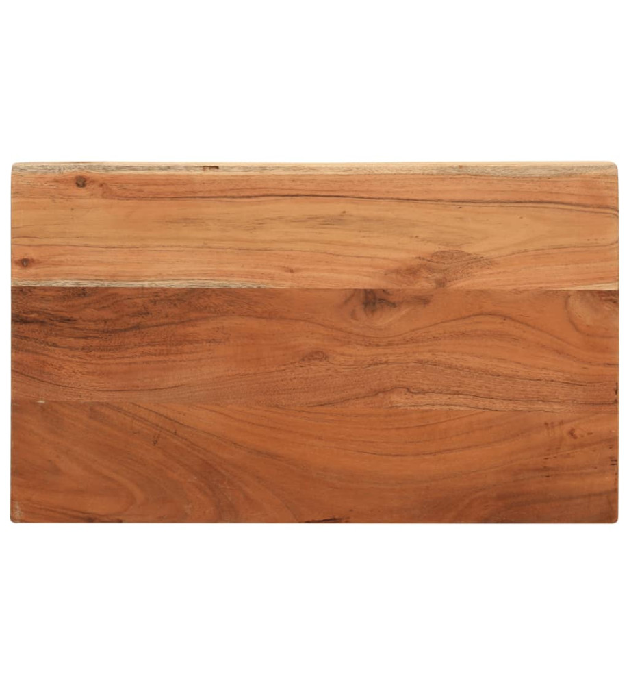 Dessus de table 60x40x2,5 cm rectangulaire bois massif d'acacia