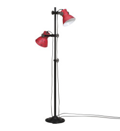 Lampadaire 25 W rouge délavé 25x25x90/160 cm E27