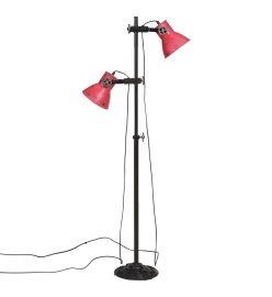 Lampadaire 25 W rouge délavé 25x25x90/160 cm E27