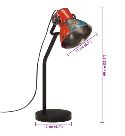 Lampe de bureau 25 W multicolore 17x17x60 cm E27