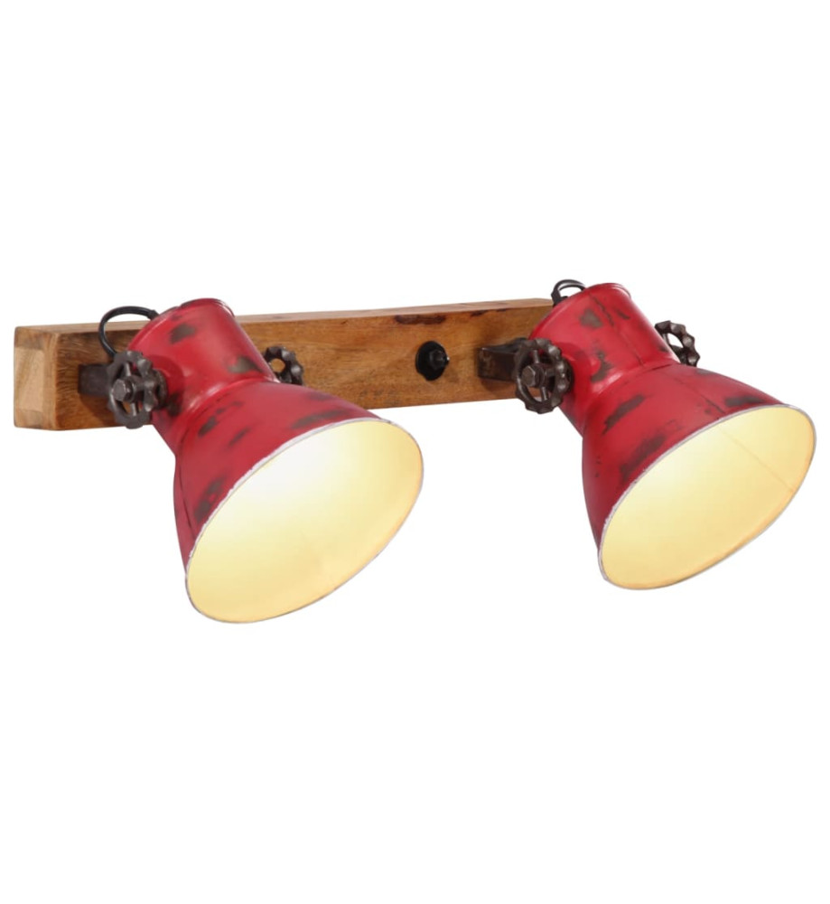 Lampe murale 25 W rouge délavé 45x25 cm E27