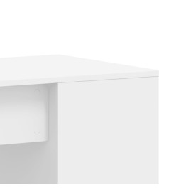 Bureau blanc 102x50x75 cm bois d'ingénierie