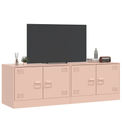 Meubles TV 2 pcs rose 67x39x44 cm acier