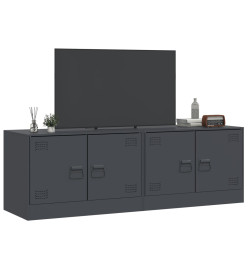 Meubles TV 2 pcs anthracite 67x39x44 cm acier