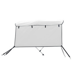 Toit bimini à 4 arceaux parois latérales 243x(185-198)x137 cm