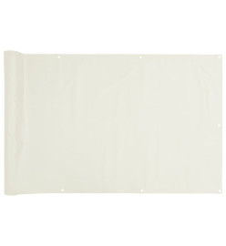 Écran d'intimité de jardin blanc 500x75 cm PVC