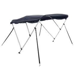 Toit bimini à 4 arceaux parois latérales 243x(185-198)x137 cm