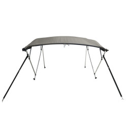 Toit bimini à 3 arceaux parois en maille 183x(137-152)x137 cm