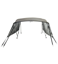 Toit bimini à 4 arceaux parois en maille 243x(185-198)x137 cm