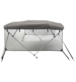 Toit bimini à 4 arceaux parois en maille 243x(185-198)x137 cm