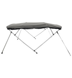 Toit bimini à 4 arceaux parois en maille 243x(185-198)x137 cm