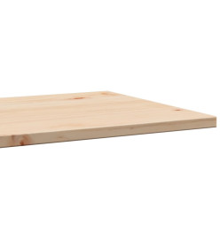 Dessus de table 40x40x1,7 cm carré bois de pin massif