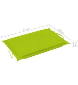 Chaise longue de jardin avec table et coussin Bois d'acacia