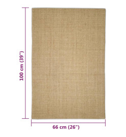 Tapis en sisal pour griffoir 66x100 cm