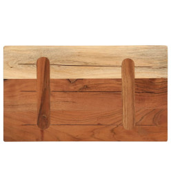 Dessus de table 40x20x2,5 cm rectangulaire bois massif d'acacia