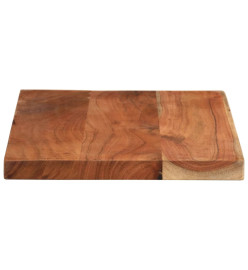 Dessus de table 40x30x3,8 cm rectangulaire bois massif d'acacia