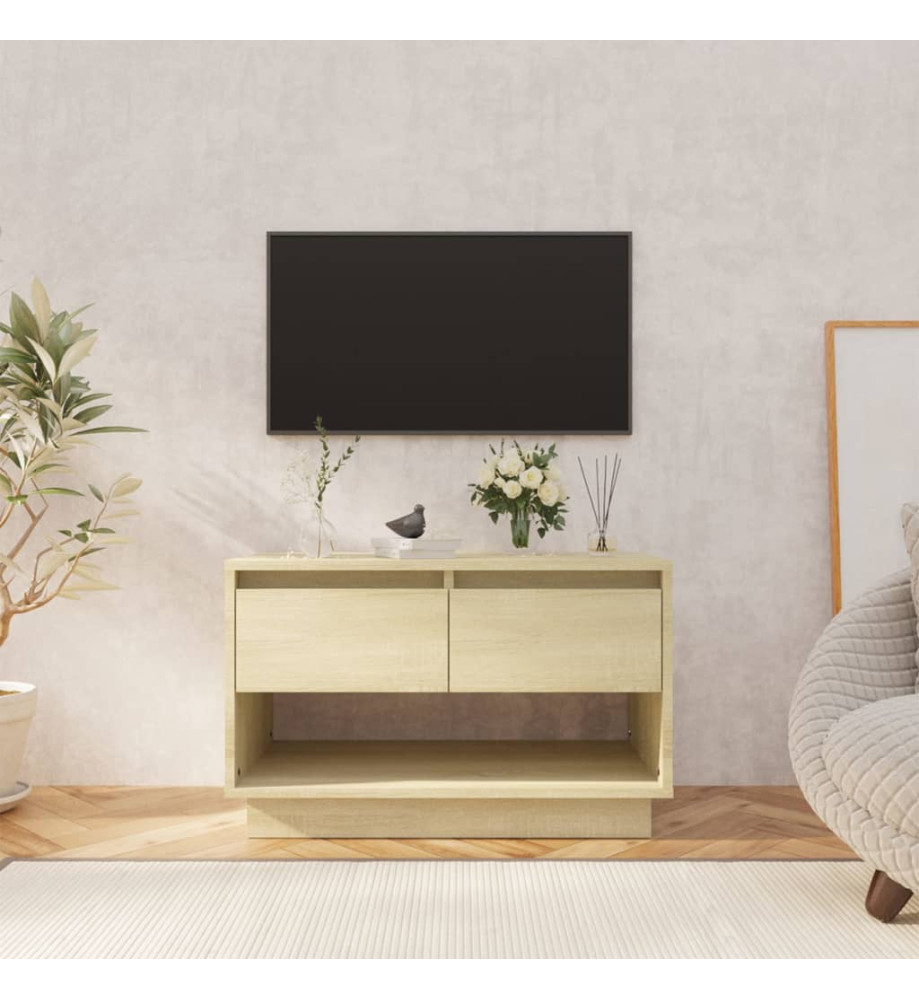 Meuble TV Chêne Sonoma 70x41x44 cm Aggloméré