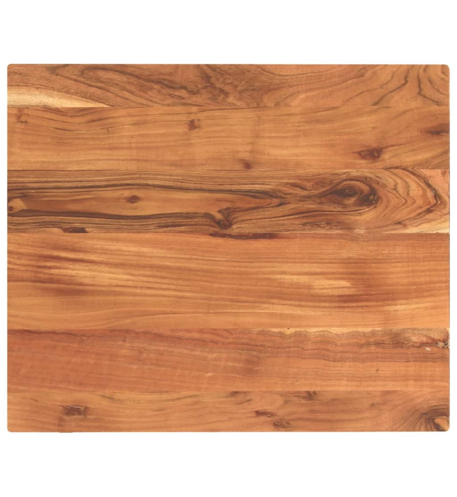 Dessus de table 60x50x2,5 cm rectangulaire bois massif d'acacia