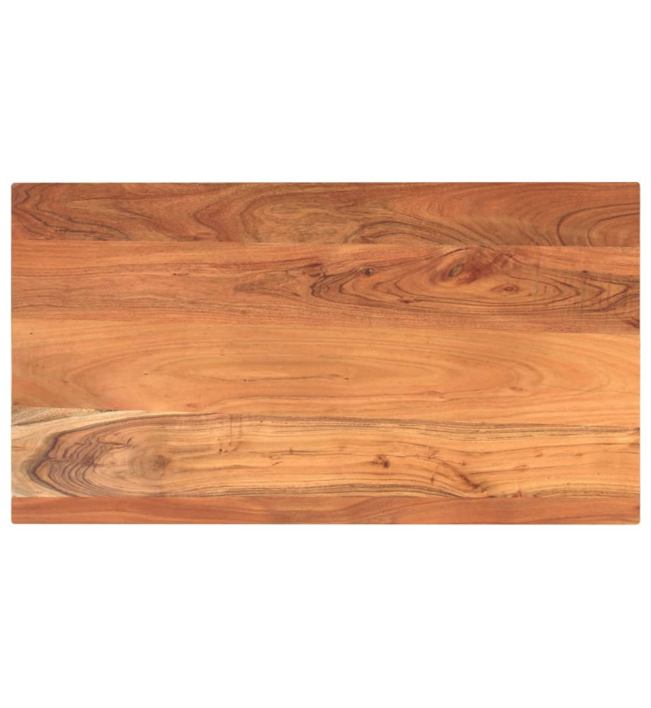 Dessus de table 110x60x2,5cm rectangulaire bois massif d'acacia