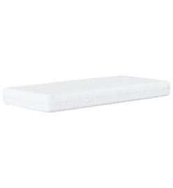 Lit avec matelas vert foncé 90x190 cm velours