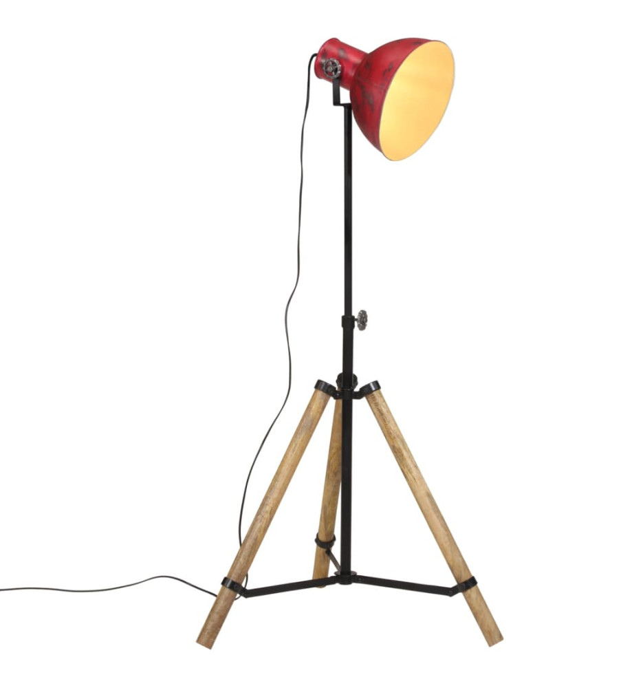 Lampadaire 25 W rouge délavé 75x75x90-150 cm E27