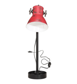 Lampe de bureau 25 W rouge délavé 15x15x55 cm E27