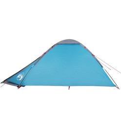 Tente de camping à dôme 2 personnes bleu imperméable