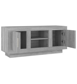 Meuble TV sonoma gris 102x35x45 cm bois d'ingénierie