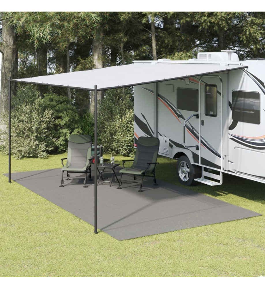 Tapis de sol de camping anthracite 6x3 m