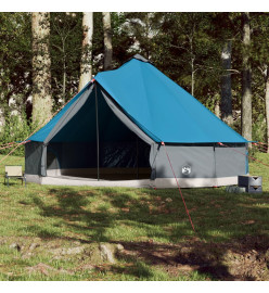 Tente familiale tipi 12 personnes bleu imperméable