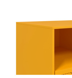 Meuble TV jaune moutarde 99x39x44 cm acier