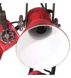 Lampe suspendue 25 W rouge délavé 30x30x100 cm E27