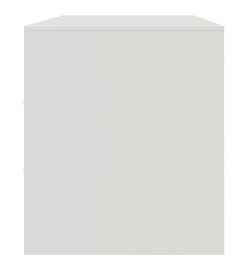 Meuble TV blanc 99x39x44 cm acier