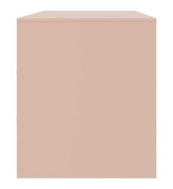 Meuble TV rose 99x39x44 cm acier