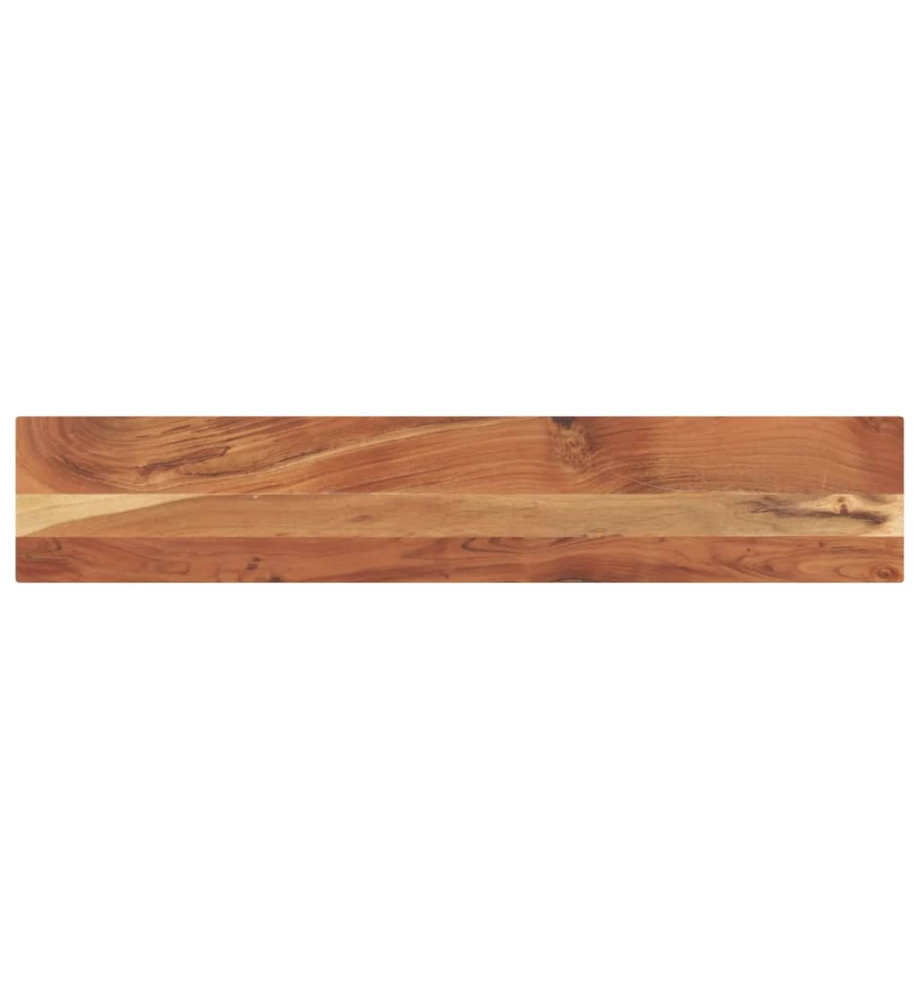 Dessus de table 140x30x2,5cm rectangulaire bois massif d'acacia