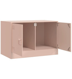 Meuble TV rose 67x39x44 cm acier