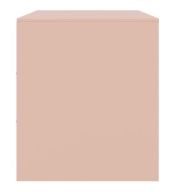 Meuble TV rose 67x39x44 cm acier