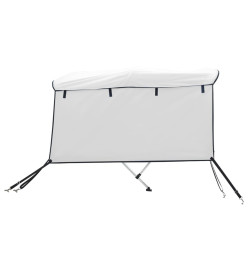 Toit bimini à 4 arceaux parois latérales 243x(230-244)x137 cm