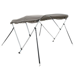 Toit bimini à 4 arceaux parois latérales 243x(200-213)x137 cm